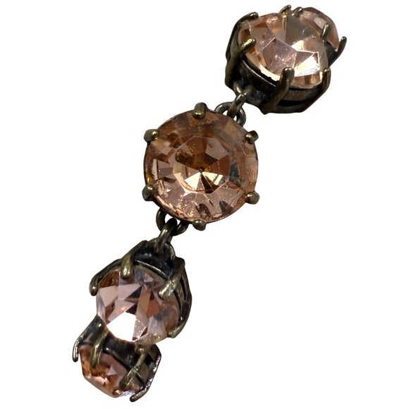 J.Crew Vintage-Inspired Gold-Tone Bracelet With Amber Crystal Accents - Picture 1 of 8